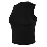 Stretch Running  Sleeveless Cropped Tanks