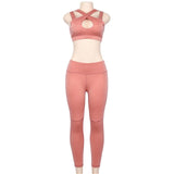 Bra+Elastic Pant Gym Running Set