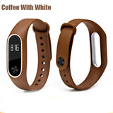 Double color mi band 2 silicone wriststrap