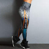 Don't Stop Letter Print Fitness Leggings