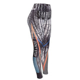 Don't Stop Letter Print Fitness Leggings
