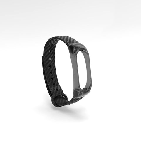 Crystal Plastic + Carbon Fiber silicon strap